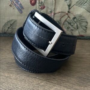 Esprit Leather Belt with Silver Buckle